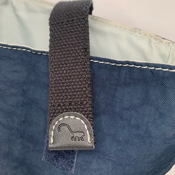 KIPLING blue laptop bag sleeve clutch nylon- padded. Universal bag. Multi use - Picture 3 of 11